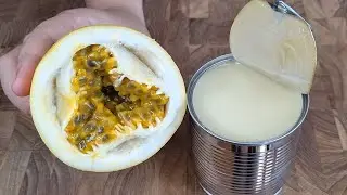 ¡Mezcla leche condensada con pulpa de maracuyá y te sorprenderá el resultado!