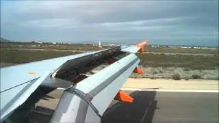 Landing & descent into Murcia San Javier, Spain from LGW - EasyJet A319 [HD]