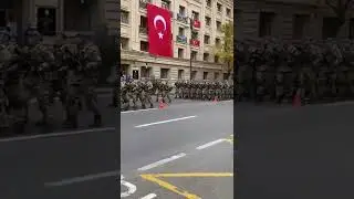 Turkish soldiers in Baku, Azerbaijan !
