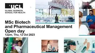 MSc Biotech and Pharmaceutical Management Open Day - 12 Oct, 2023