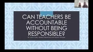 Can a teacher be held accountable without being responsible