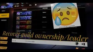 how to recover guild ownership। #Brother_jnv