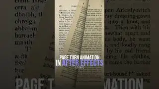Page Turn Animation After Effects Tutorial