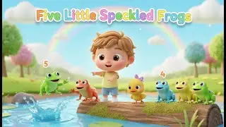 Five Little Speckled Frogs &ndash; Nursery Rhyme, Toddler Counting, and Fun Pond Adventure