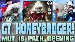 99 OVERALL GOLDEN TICKET HONEY BADGER! SMALL COIN TIP! MUT 16 PACK OPENING | Madden 16 Ultimate Team