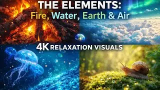THE ELEMENTS: Fire, Water, Earth & Air (4K Relaxation Visuals)