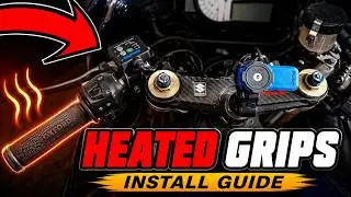 How to install Oxford Heated Grips on a sportsbike! Suzuki GSXR K1