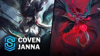 Coven Janna Skin Spotlight - Pre-Release - PBE Preview - League of Legends