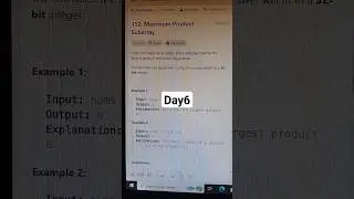Maximum product subarray|| #blind75leetcode - question6 #leetcode #codingchallenges #coding #viral