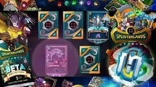 Splinterlands Beta Booster Pack Unboxing + Splinterlands Strategy Guide SteemMonsters Strategy Guide