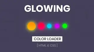 Pure CSS Glowing Loader Animation | CSS Loader Animation