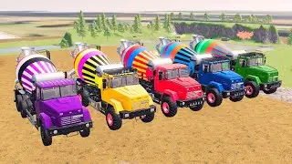 Flatbed McQueen | Transportation with Truck – Color Cars Challenge #1