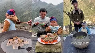Good Father Cooking With His Baby ep16 Daily Rural Life in Chinese Compalation 2022