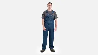 Berne&reg; Men's Heritage Unlined Washed Denim Bib Overall