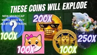 New Microcap Meme Coin  Patreon Buy Alert In The VIP! These 5 Coins Gonna Go Crazy!