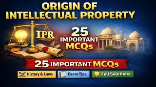 IP Legislation MCQs | Patents, Trademarks & Copyright | Law Exams