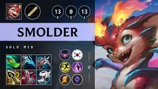Smolder Mid vs Garen - KR Master Patch 25.13