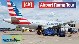 4K Des Moines DSM Airport Ramp Tour