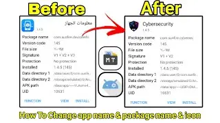 🔥 How to Change App Icon, Name & Package Name Using MT Manager & APKTool M | No Root(Full Tutorial)🚀