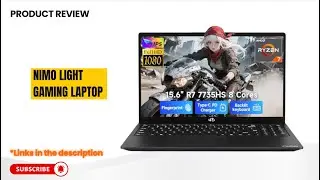 NIMO Ryzen 7 7735HS Laptop Review | Beats i7? Light Gaming, 16GB DDR5 Power!