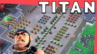 TITAN with 2 grapplers - BOOM BEACH attack strategy, gameplay & animation