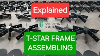 Geodesic dome steel frame. How to install correctly - explained.