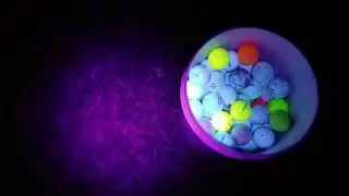 Part 3 UV Night Time Golf Ball Hunting Otsego Golf Club Holes 5 - 7