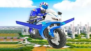 Bike Racing Games - Futuristic Flying Moto Racing - Gameplay Android free games