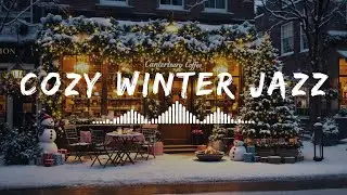 Snowy Christmas Coffee Shop at Night &middot; Smooth Jazz for Cozy Focus & Calm