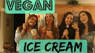 Non-vegans try vegan ice cream for the first time.