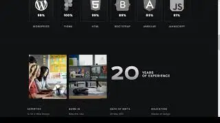 Enigma - Personal Portfolio Elementor Template Kit dark portfolio