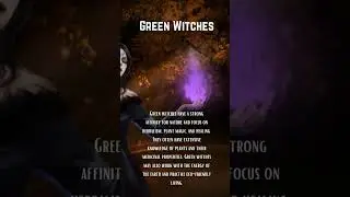 Exploring Green Witches: Nature's Spiritual Guides  #witch#greenwitch #witchylife #witchsheart