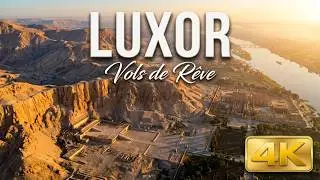 Luxor en  Montgolfière 4K,vu du ciel