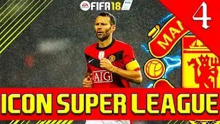 RYAN GIGGS SCORES 5 GOALS! FIFA 18: ICON SUPER LEAGUE MOD: MANCHESTER UNITED CAREER MODE #4