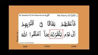 Learn Quran in English translation word by word learning, Al Yunus,  010, Verse 077,
