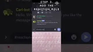 How To Create A Reaction Role With Carl Bot On Discord (Discord App Version) [Tik Tok Reupload]