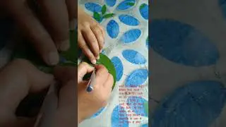 mickey mouse on leaf art...🌿#mickeymouse #leaf#viral#youtubeshorts #shortvideo