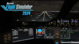 Flight Simulator 2024 Ultra Settings A350 Crosswind Approach at Paris