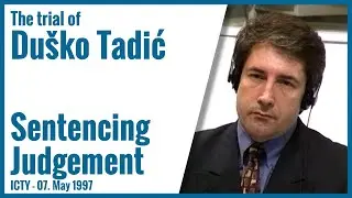Du&scaron;ko Tadić - Sentencing Judgement, 14 July 1997