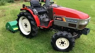 Yanmar F-200 4WD Compact Tractor New Flail Mower 20HP