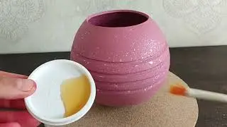 Как сделать цветочный горшок, используя только гипс и воду