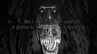 Dinosaur Horror Would You Rather part 7 #dinosaur #prehistoric #horror #wouldyourather #trex
