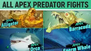 Maneater - All Apex Predator Boss Fights 🏆 Destroy all Apex Predators