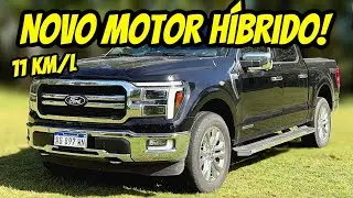 NOVA FORD F-150 HÍBRIDA! FAZ 11 KM/L E MAIS COMPLETA