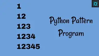 Python pattern printing program 6 | in Hindi | learn an easy method