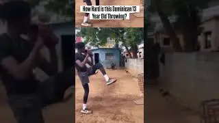 How Hard Is this Dominican Pitcher Throwing at 13 years old?