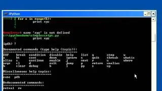 Python Development with IPython: Debugging Python using the IPython Shell