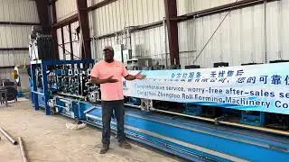 Praise from america client about steel framing CZ purlin machine c z purlin roll former
