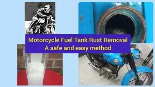Motorcycle Fuel Tank Rust Removal, BSA Bantam Project Way Forward.