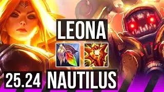 LEONA & Nilah vs NAUTILUS & Varus (SUP) | KR Grandmaster | 25.24